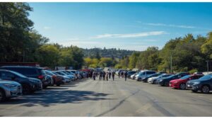 観光地の駐車場イメージ